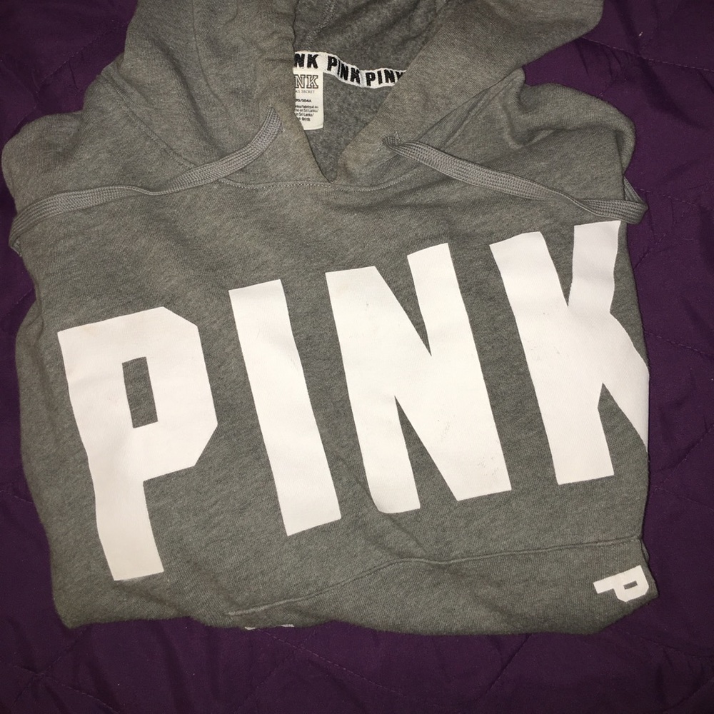 Victoria Secret Pink Cropped Hoodie